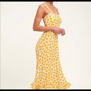 Faithfull the Brand Noemie Ruffled Floral Dress